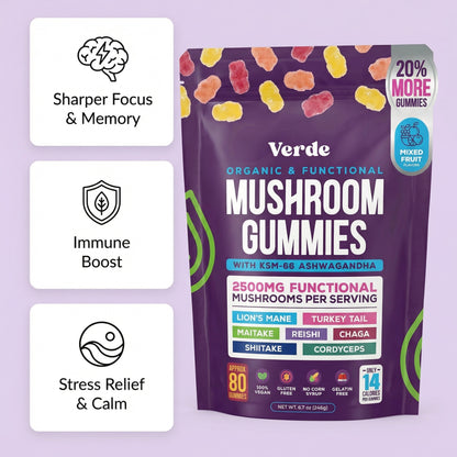 Total Mind Mushroom Gummies – 2500mg