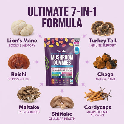 Total Mind Mushroom Gummies – 2500mg